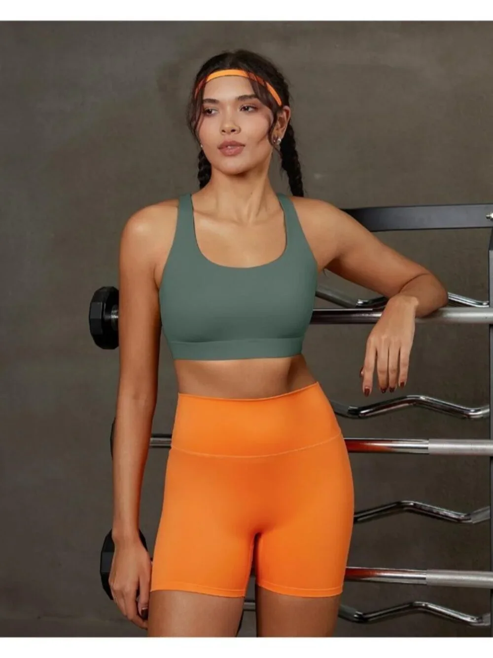 Women's Teal Green High Impact Sports Bras for High Support Running Sports Bra